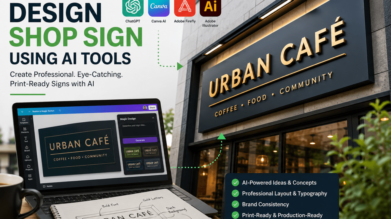 How to Design a Shop Sign Using AI Tools: A Practical Guide for Businesses