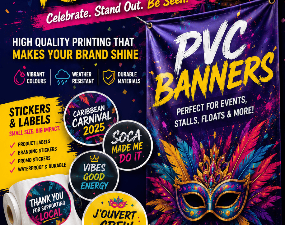 Notting Hill Carnival Printing London: Stickers, Labels & PVC Banners