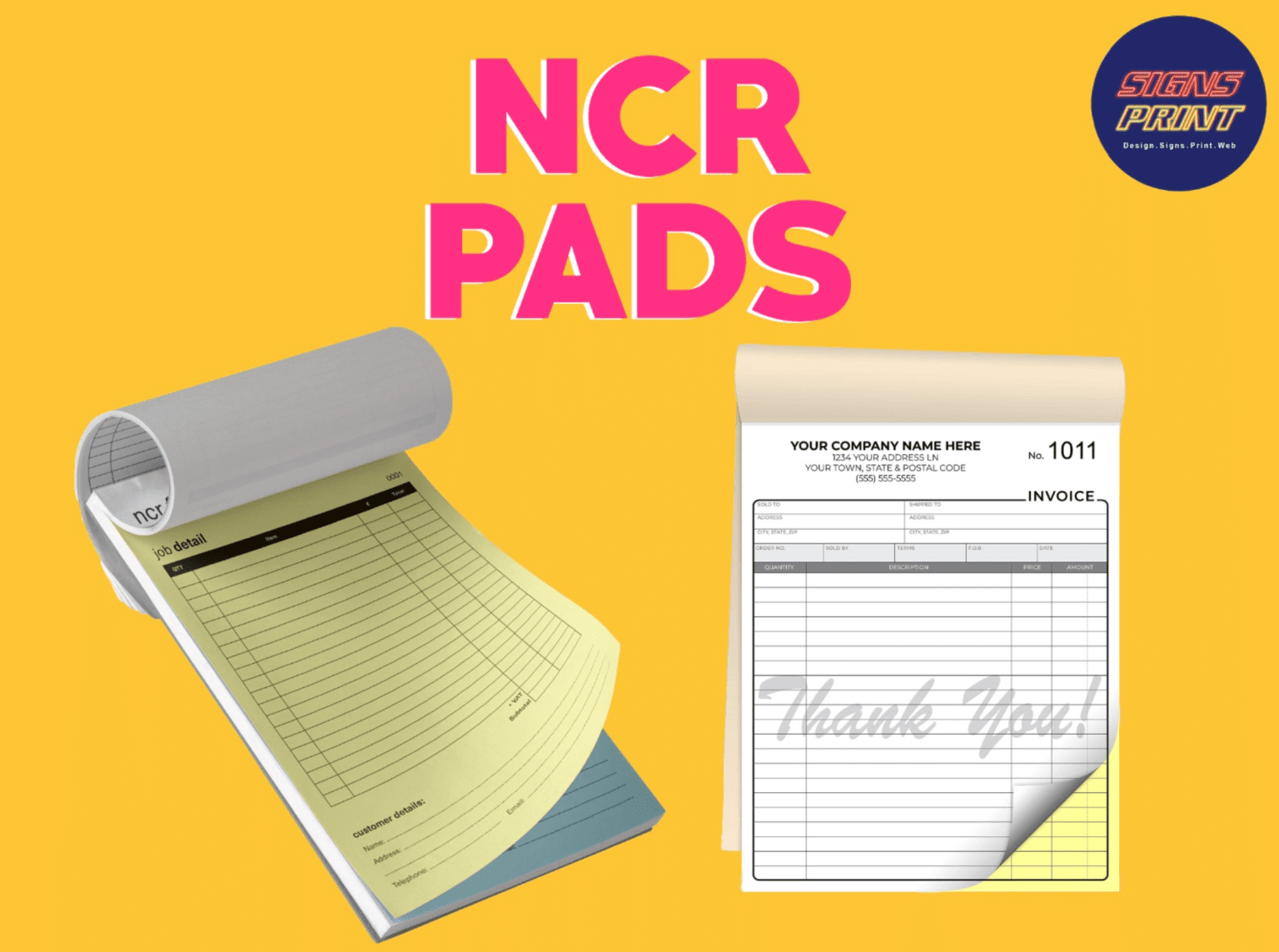NCR Pads - Signs N Print