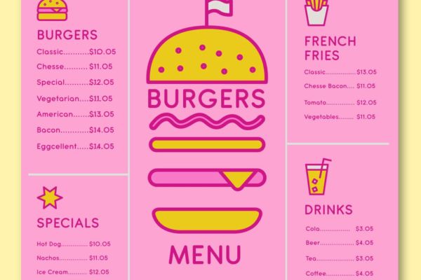 animated menu design